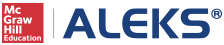 dark blue text reads ALEKS with red McGraw-Hill company logo