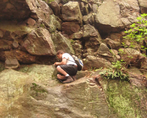 Students at Devils Lake Baraboo Wisconsin