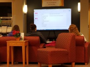 LSSU Learning Commons 5 LSSU Learning Commons: student group work at large screen computer station