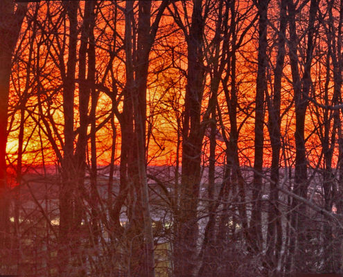 Sunset at Big Pines Recreation Area