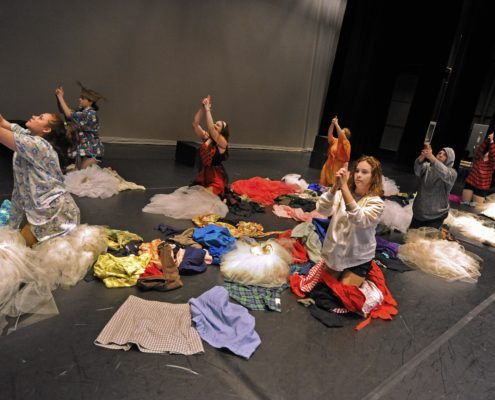 Dance students rehearse in the ARTS Center