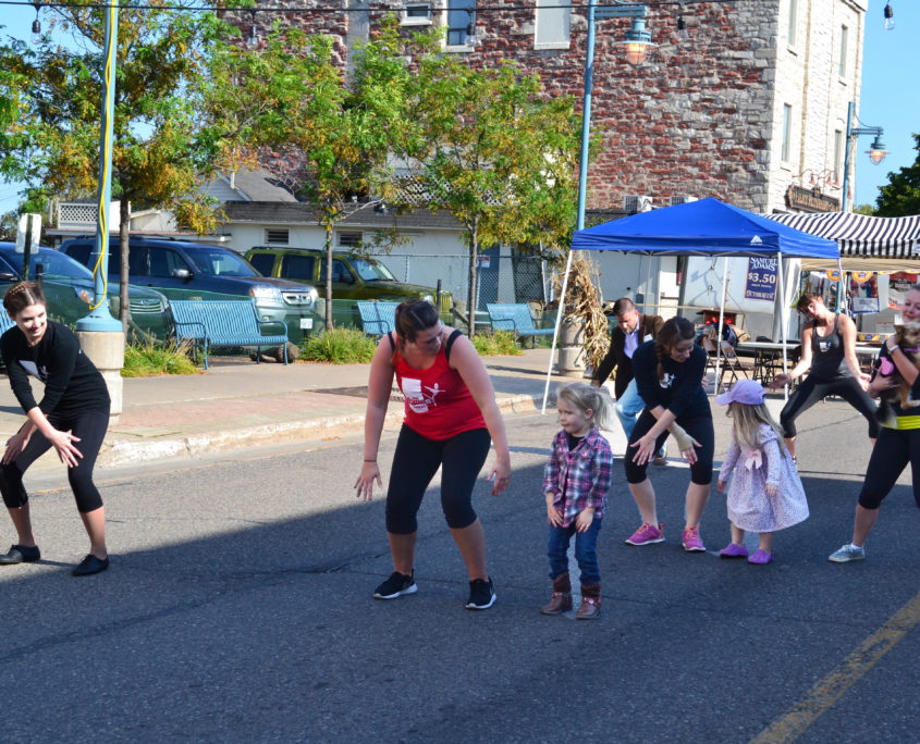 Dance students get the town involved at a street festival