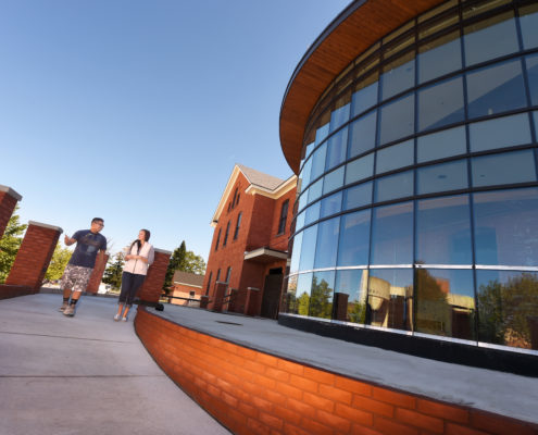 Students in front of Considine Hall