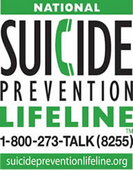 The National Suicide Prevention Lifeline number is 1-800-273-8255