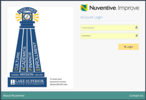 Nuventive Improve Login Home Page