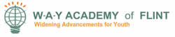 Balloon and text Logo representing Way Flint Academy