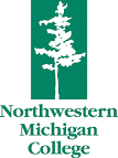 Northwestern Michigan College logo, green with white tree