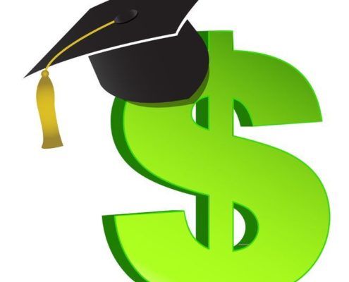 dollar sign graduation mortar clip art