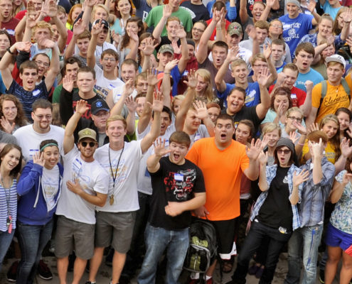 LSSU students gather for photo LSSU Students