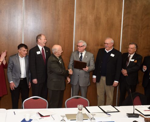 Trustee Bovin honored at Board meeting