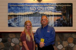 Morgan Vanwinkle accepting the No Spills Scholarship Award