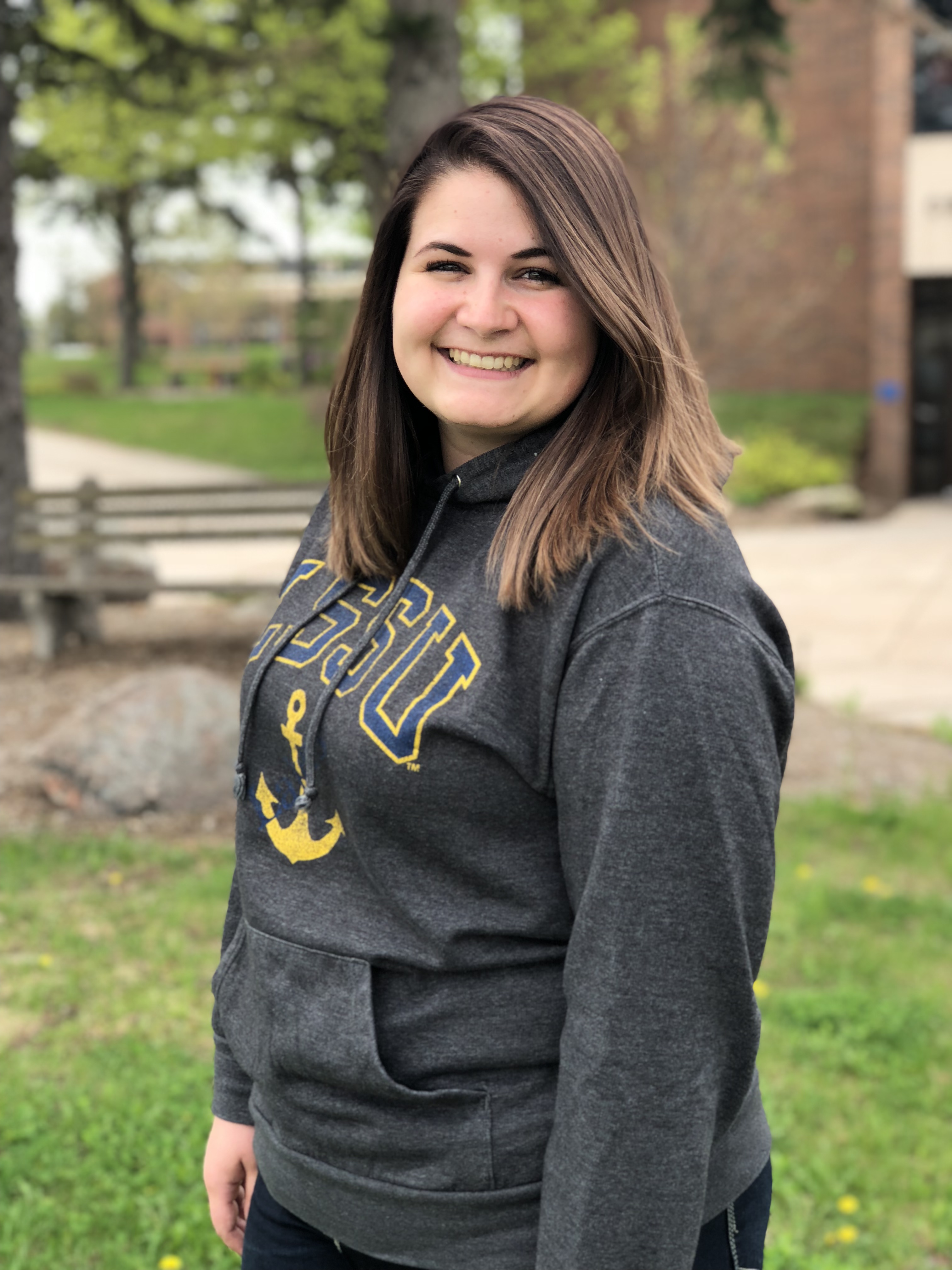 Student spotlight- Josi Whipple student spotlight on josi Whipple standing outside