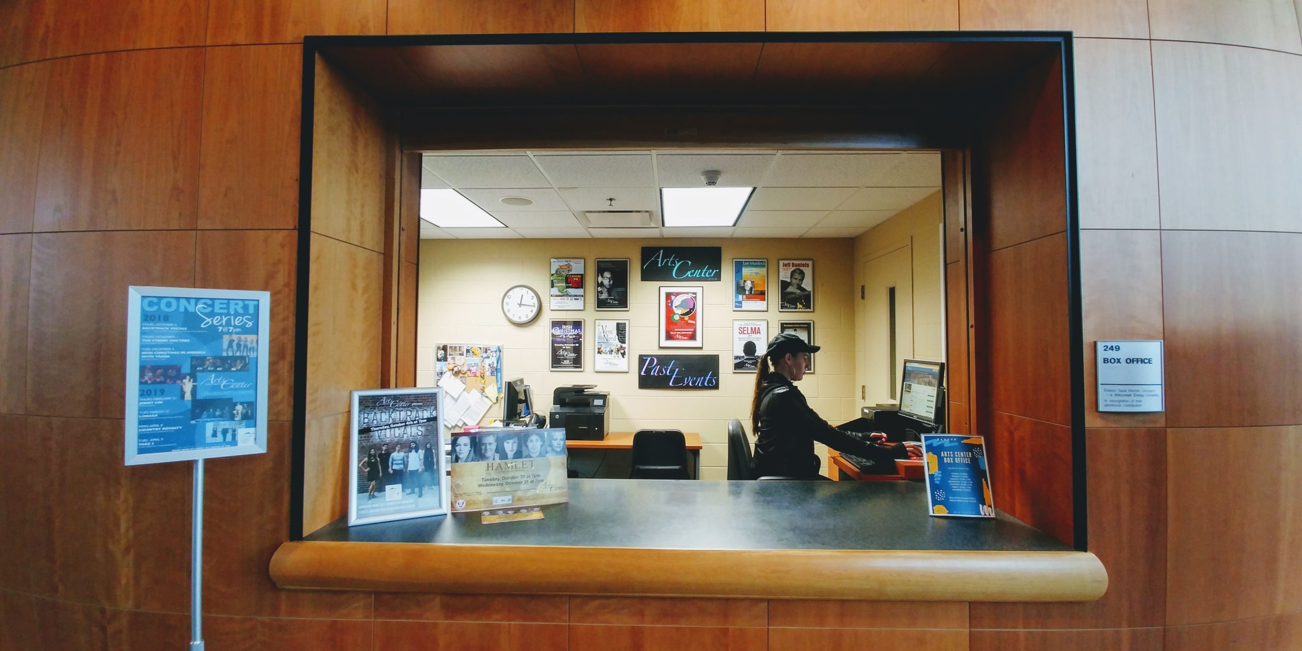 Arts Center Box Office Ticket Window