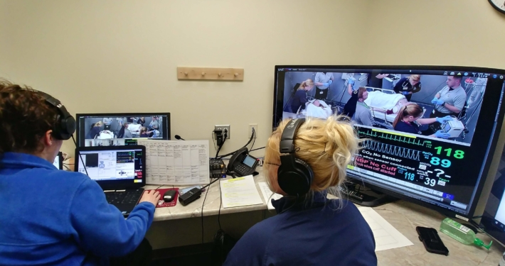 SIM Center monitoring patient progress