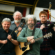 The Tannahill Weavers pose for a photo with their instruments