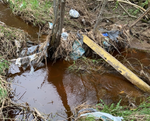 Ashmun Creek photo before cleanup