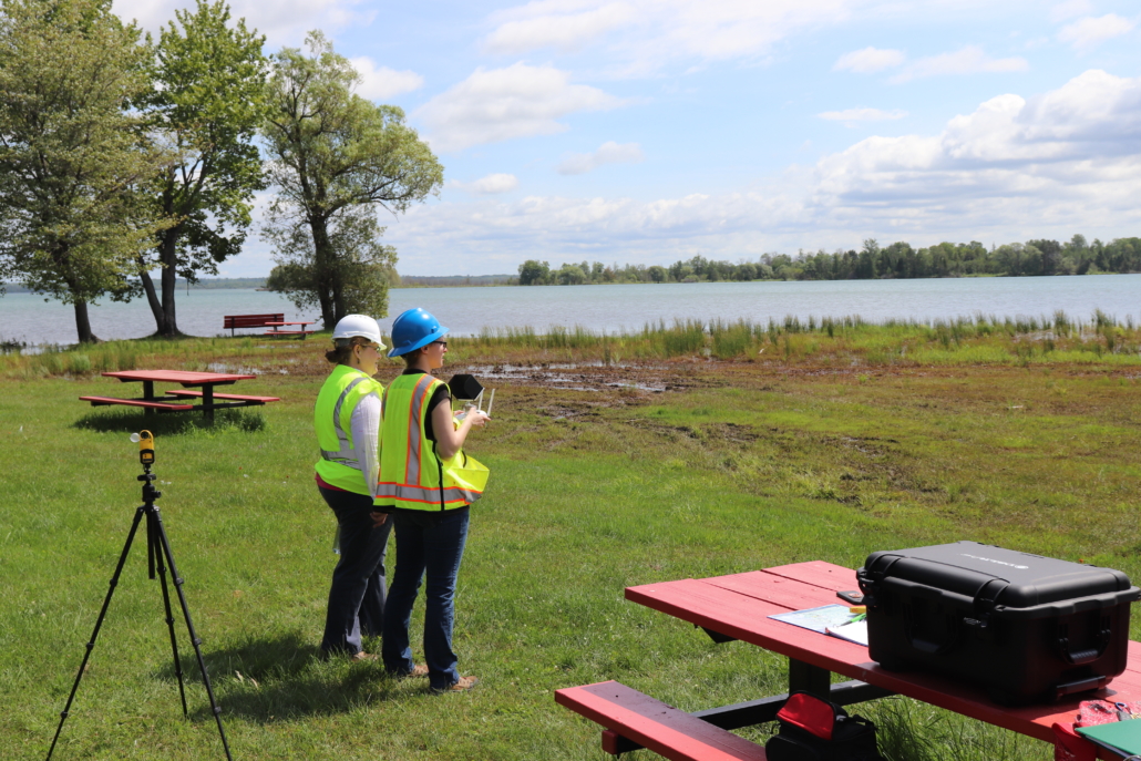 Students use drone for GIS mapping