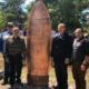 Commissioned sculpture dedicated to late LSSU President, Dr. Tom Pleger.