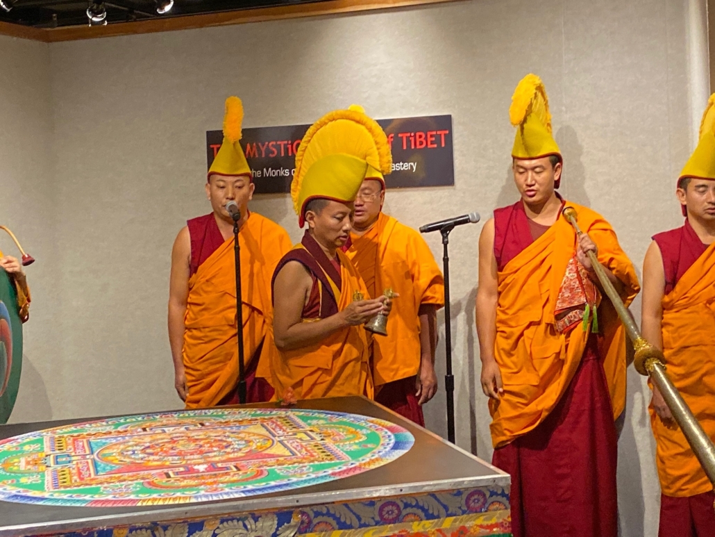 Closing Ceremony in front of the Mandala Sand Painting