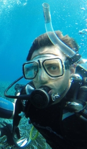 Image of Edoardo Sarda scuba diving