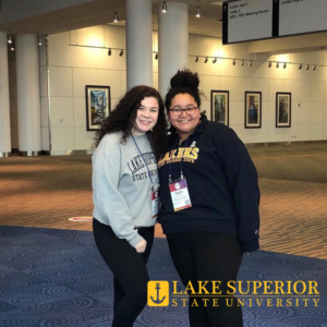 2 students in laker gear