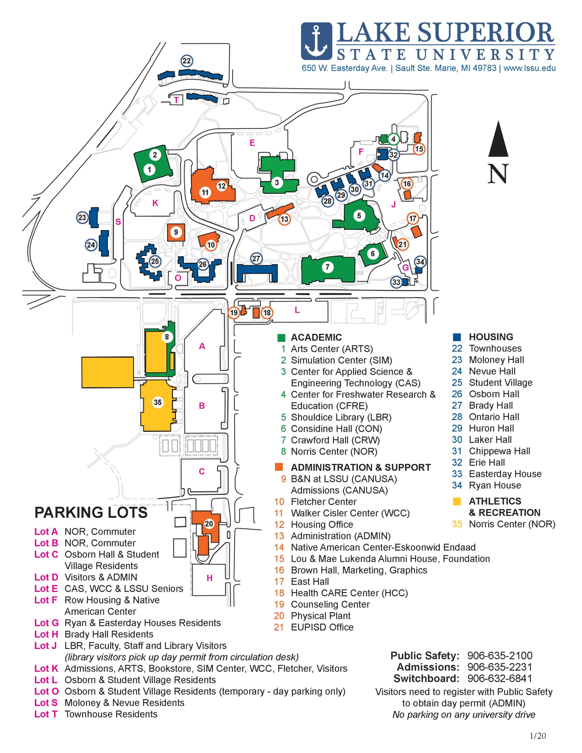 American Lake VA Campus Map