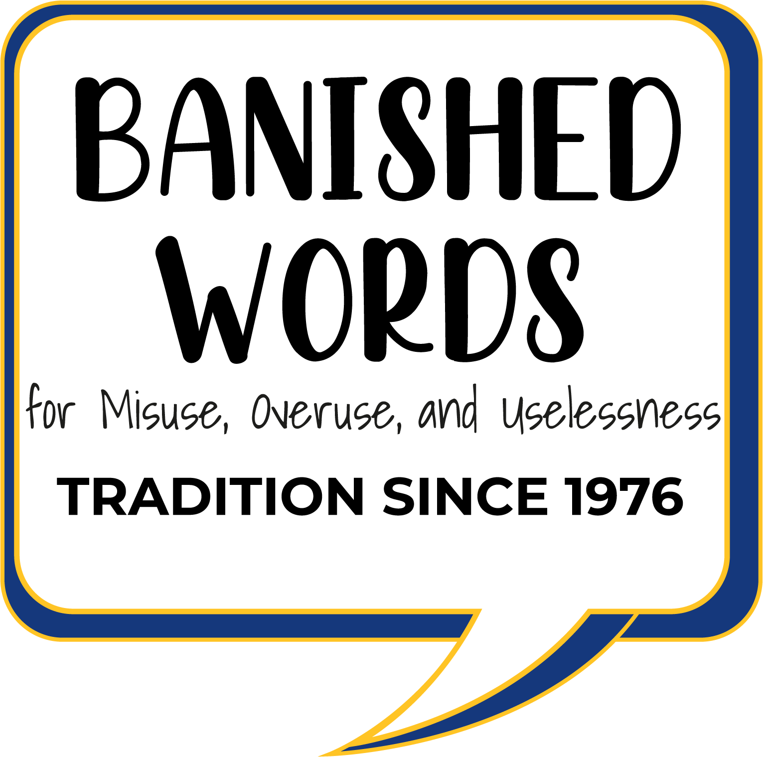 banished words list button