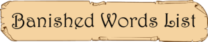 banished words list