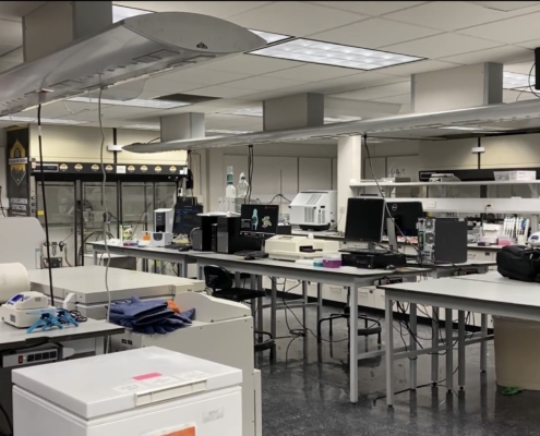 Equipment in the Cannabis Center of Excellence at Lake Superior State University.