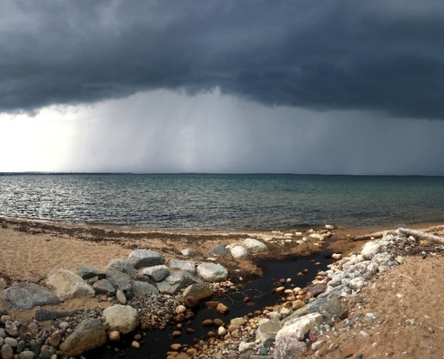Lake Superior as a storm approaches.