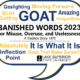 Banished Words List 2023 thought bubble
