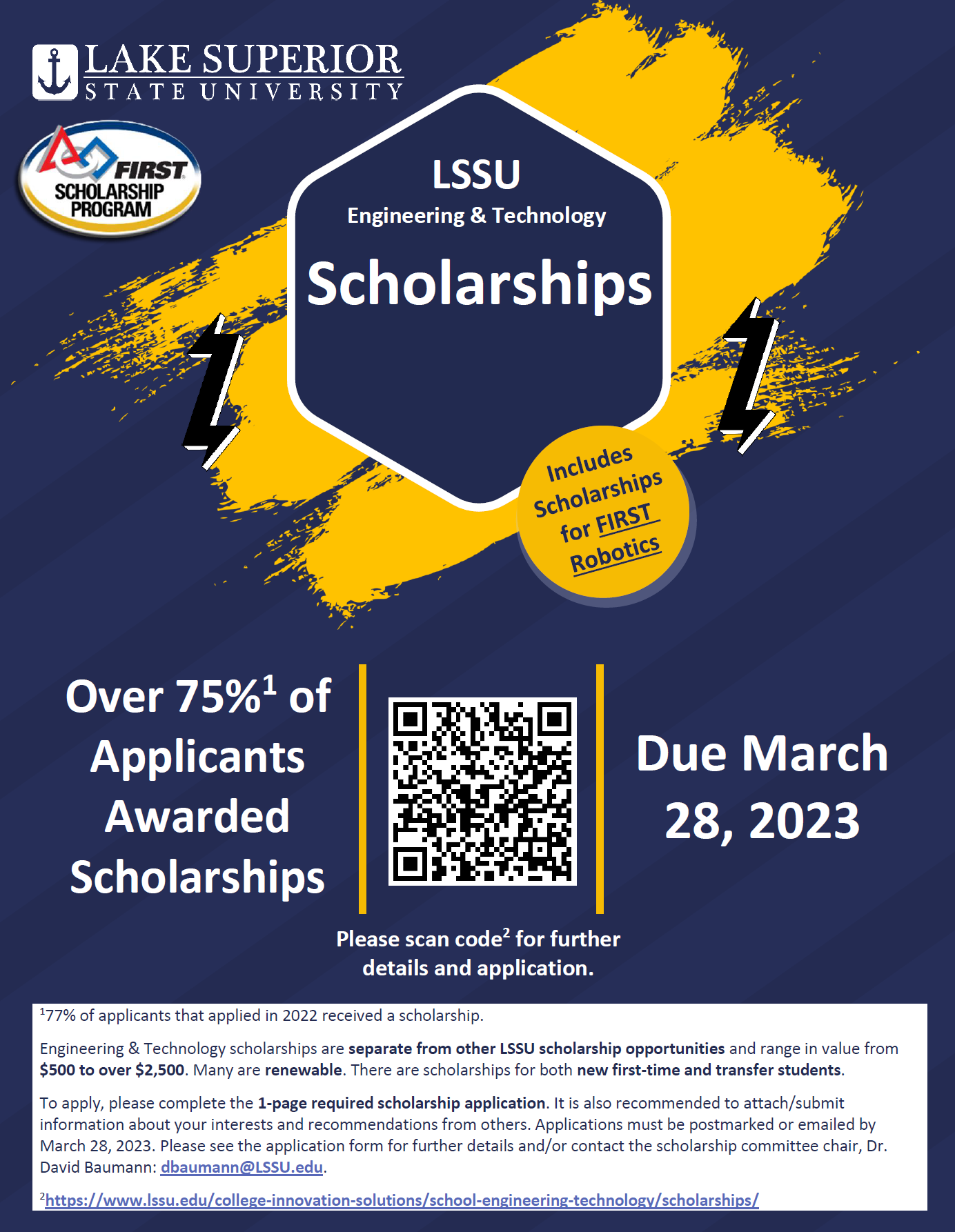 SET Scholarships FIRST-Specific
