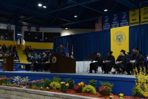 Graduating student speaker Hannah Grace Brood.