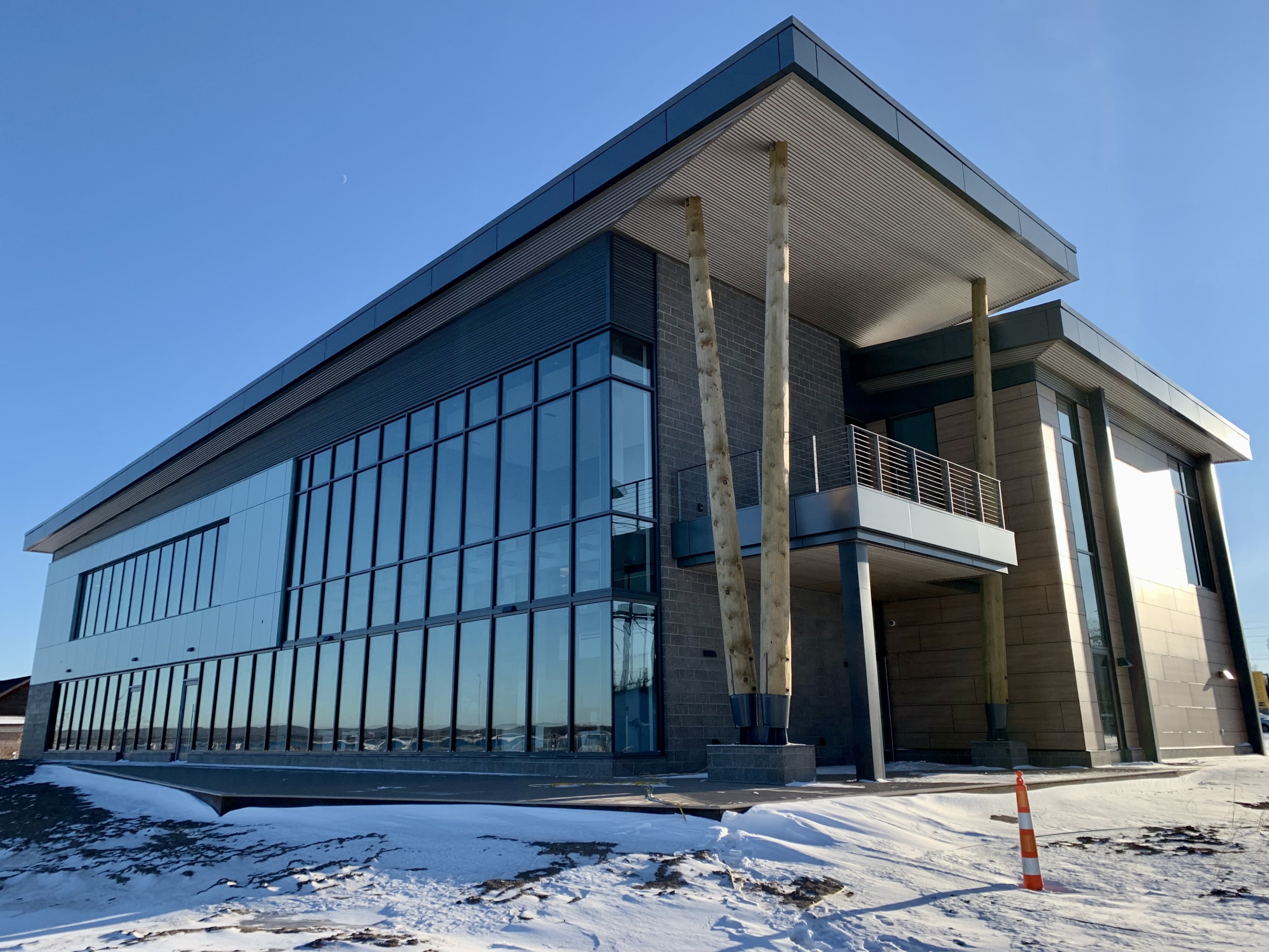 The north side of the CFRE building.